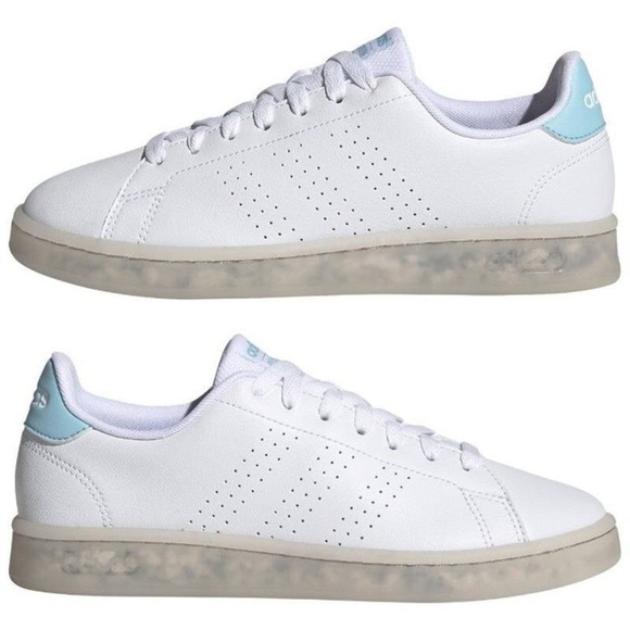 ADIDAS | WOMEN'S ADVANTAGE ECO SNEAKER CLOUD WHITE HAZY SKY SNEAKERS SIZE 10 - Picture 1 of 11